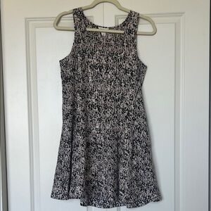 Club Monaco Black and Pink Mini Dress